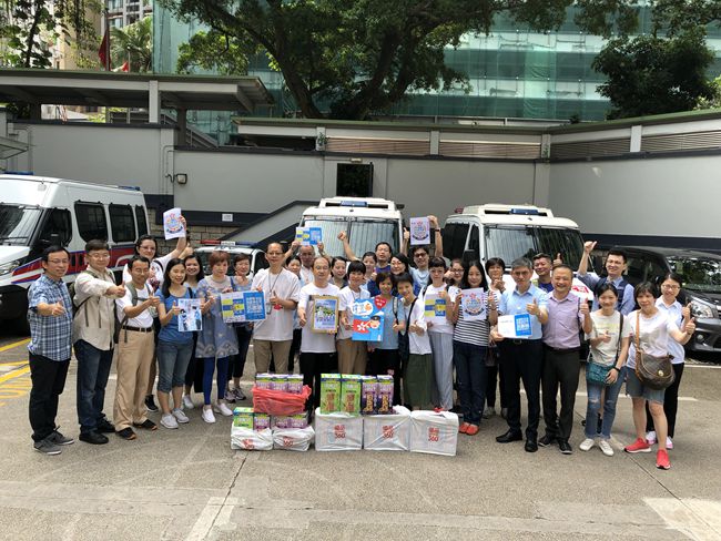 集團(tuán)組織員工參加「全民撐警日」活動(dòng)（圖）